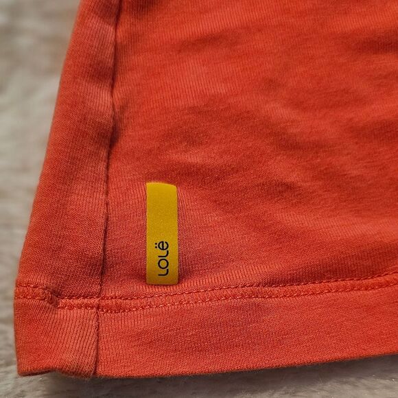 Lole Athletic Tank Top Women’s  Orange Racerback 4-Way Stretch Moist. Size M - Picture 4 of 5